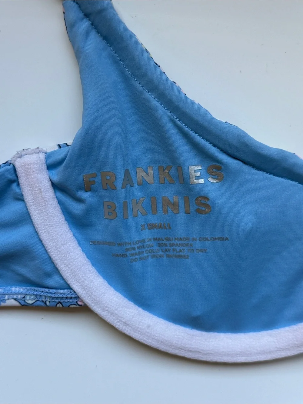 Frankie's Bikinis underwire bikini top x ruffle traps